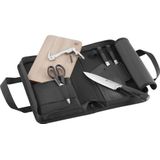 ZWILLING - Traveller-set - Zwart - 7-delig - Set van 3 Messen met Snijplank en Kelnermes