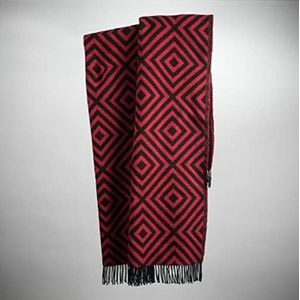 Beat Collection Lennon Blanket Bankovertrek van wolmix, zacht en warm voor de winter, bed, tweekleurig, 150 x 200 cm