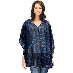 Littlearth Volwassen Vrouwen NFL Mega Caftan, Zwart, Een maat