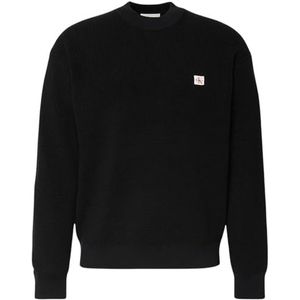 Calvin Klein Jeans - Gebreide Pullover - Katoen - Los Model - Ronde Hals