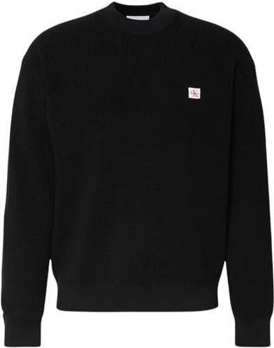 Calvin Klein Jeans - Gebreide Pullover - Katoen - Los Model - Ronde Hals