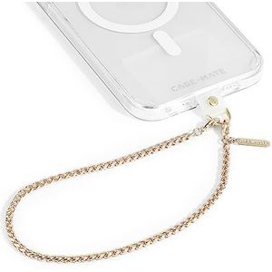 Case-Mate Telefoonbedel met gouden ketting - afneembaar telefoonkoord, handsfree polsbandje, verstelbare telefoonriem voor dames - iPhone 15 Pro Max / 14 Pro Max / 13 Pro Max / 12 - sierlijke gouden