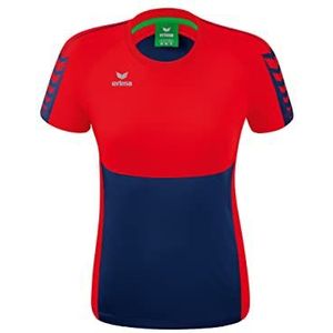 Erima dames Six Wings T- shirt (1082220), new navy/rood, 38