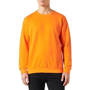 Trigema Heren 679501 sweatshirt, mandarine-C2C, S, mandarijn c2c, S