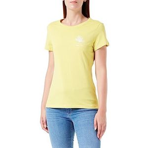 MUSTANG Dames Style Alexia C Print T-shirt, Green Sheen 6065, M, green sheen 6065, M