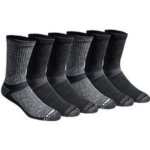 Eddie Bauer Men's Socks Herensokken, Zwart gesorteerd (6 paar), Large