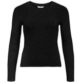 Objzofia Sl L/S O-Neck Top Noos, zwart, XS
