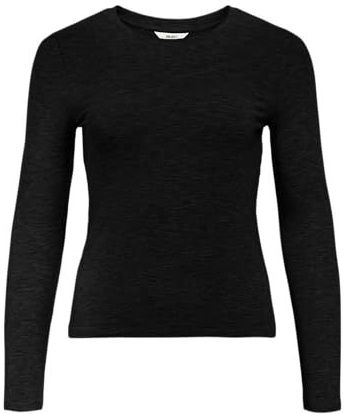 Objzofia Sl L/S O-Neck Top Noos, zwart, XS