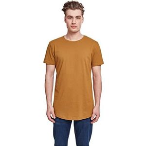 Urban Classics Heren T-shirt Shaped Long Tee effen kleur, lang gesneden mannenshirt, verkrijgbaar in vele verschillende kleuren, maten XS- 5XL, groef, XS