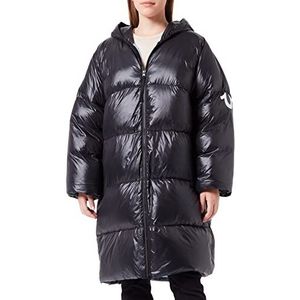 True Religion Dames Hoodie NO DOWN Parka, Zwart, Standaard