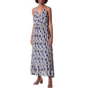 COBIE Dames maxi-jurk 19226421-CO01, blauw meerkleurig, S, maxi-jurk, S