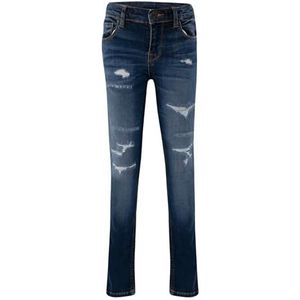 LTB Jeans Meisjes-jeansbroek Amy G hoge taille, skinny jeans katoenmix met ritssluiting, maat 10 jaar/140 in medium blauw, Lerna Safe Wash 54566, 140 cm