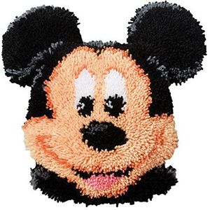 Vervaco Knoopvormig kussen: Mickey Mouse, acryl, meerkleurig, 30 x 2 x 20 cm