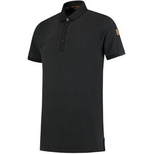 Tricorp 204002 Premium kruisnaad heren poloshirt, 95% katoen/5% elastaan, 210 g/m², zwart, maat XL