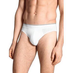 CALIDA Pure & Style mini-slip voor heren, elastische tailleband, functioneel ondergoed, wit, 56
