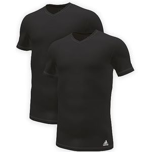 Adidas Sports Underwea Heren Multipack V-hals T (2PK) Baselayer-shirt, zwart, S