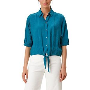 s.Oliver Damesblouse met korte mouwen, aquamarijn, XL