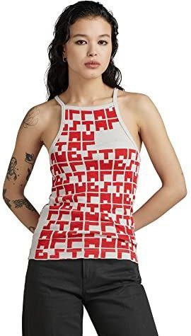 G-star - Printed - Mouwloos T-shirt - Cropped - Ultra Slim Fit