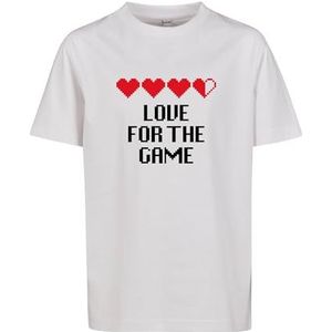 Mister Tee Unisex Kids Love for The Game Tee T-shirt, wit, 134/140