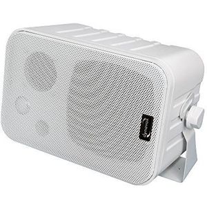 Dynavox 3-weg mini-box met houder voor wandmontage, paar, kleine surround-luidspreker voor thuisbioscoop, wit