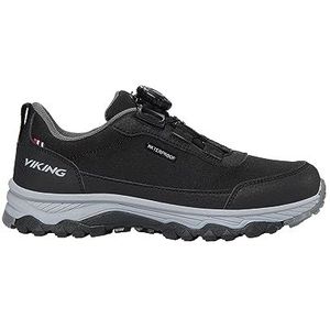 Viking Unisex Crude Wp Boa Walking Shoe voor kinderen, Black Charcoal., 33 EU