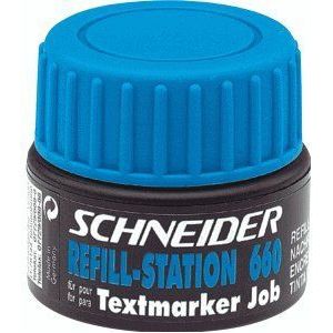 Schneider Schrijfapparaat Refill Station Maxx 660, navulinkt voor markeerstiften Job, 30 ml, blauw