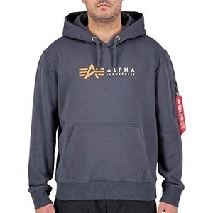 Alpha Industries - Alpha Label - Hoodie - Zwart - Katoen/Polyester