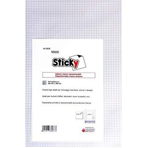 Sticky Maxi wit vierkant 200 x 300 mm 50 vellen