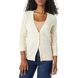 Amazon Essentials Women's Lichtgewicht vest met V-hals (verkrijgbaar in grote maten), Ecru, XXL