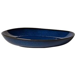 like. by Villeroy & Boch - Lave bleu schaal plat, 28 x 27 x 4,3 cm, mooie schaal van aardewerk voor bijgerechten en grotere gerechten, vaatwasmachinebestendig