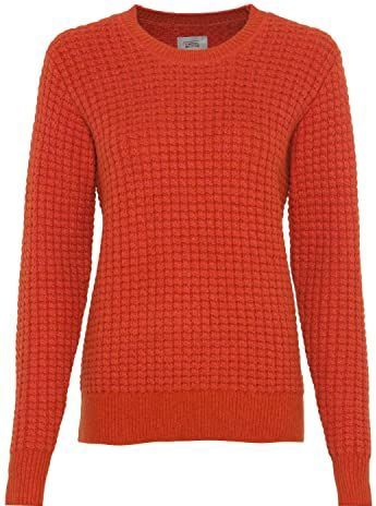 Camel Active - Damestrui - Burned Orange - Katoenmix - Normale Pasvorm - Ronde Hals