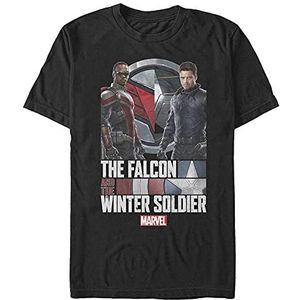 Marvel The Falcon and the Winter Soldier - Photo Real Unisex Crew neck T-Shirt Black XL
