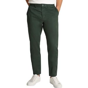 Tommy Hilfiger Chino's voor heren met taps toelopende pasvorm, Groen (Riverbed Groen), 28W / 36L