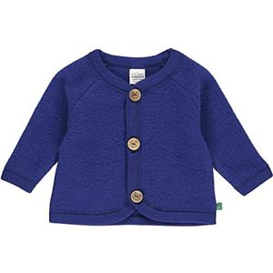 Fred's World by Green Cotton Baby Boys Wool Fleece Jacket, Deep Blue, 68/74, blauw (deep blue), 68/74 cm