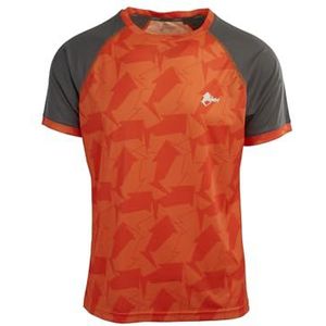 Ande M33033F-7810 New Pertusio Fant T-shirt voor heren, papaya/antraciet, maat M, papaya/antraciet, M