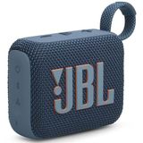 JBL GO4 Bluetooth-luidspreker, USB C-opladen, IP67 stofdicht, waterdicht, app-compatibel, passieve radiator, draagbaar, blauw