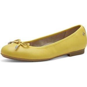 TAMARIS Comfort Ballerina's voor dames met strik, geel, 40 EU, geel, 40 EU
