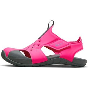 Nike Sunray Protect 2, Teenslippers, Hyper Pink/Fuchsia Glow-Smoke Grey, 33,5 EU, roze/fuchsia/grijs (Hyper Pink Glow Smoke, 33.5 EU