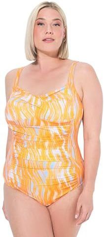Ulla Popken - Badpak - Oranje/Wit