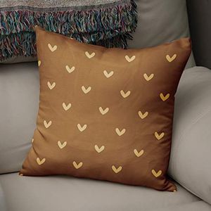 BonaMaison Decoratieve Kussensloop, Bruine tinten Kussenhoezen Bank, Zitkussen, Decoratieve Kussenhoesjes, Kussensloop; Sofa, Slaapkamer, Kantoor, Auto 50x50 Cm - Ontworpen en vervaardigd in Turkije