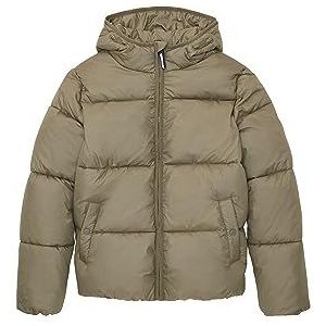 TOM TAILOR Puffer winterjas met capuchon voor jongens, 10415-Dusty Olive Green, 140 cm