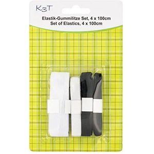 K3T 81104-K3T, zwart en wit, verschillende maten, 4 elastieken.