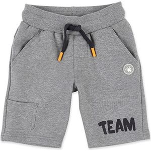sigikid Bermuda shorts van biologisch katoen voor mini jongens in de maten 98 tot 128, grijs gemêleerd/sweatshirt, 128 cm