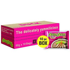 Yum Yum Asian Cuisine Instant Noedels met Eendensmaak 10 x 60 g