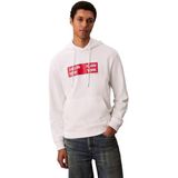 Calvin Klein Jeans Heren LS EU 350TERRY CKNY BOX GRAPHIC LV04RD259G sweatshirts, wit (helder wit), XS, Wit (helder wit), XS