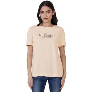 Street One - Studio - Dames Shirt - Beige - Korte Mouwen