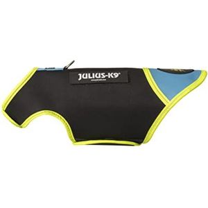 Julius-K9 IDC neopreen hondenjas, maat: XS, zwart en aquamarijn