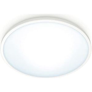 WiZ Plafondlamp SuperSlim - Warm- tot Koelwit Licht - Slimme LED Verlichting - Dimbaar - Geintegreerd LED - 14 W - Wit