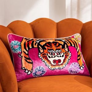 Paoletti Cheetah Forest Kussenhoes, Blush, 30 x 50cm