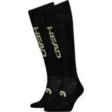 HEAD Unisex Knee-high Beginner V-vormige skisokken (verpakking van 2), Black Combo., 31/34 EU